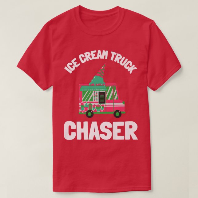Ice Cream Food Truck Restaurant And Street Food Fe T-Shirt (Design Front)