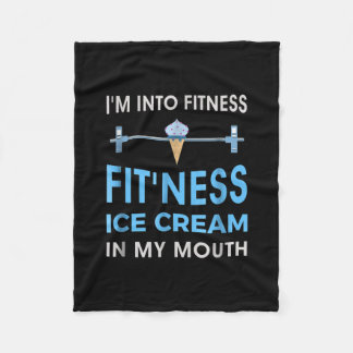 Ice Cream Foodie Ness Gym Gifts Men Women Fleece Blanket