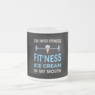 Ice Cream Foodie Ness Gym Gifts Men Women Frosted Glass Coffee Mug