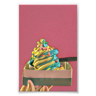Ice cream for kids photo print