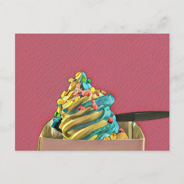 Ice cream for kids postcard (Front)