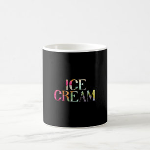 Ice cream frame with ice cream inside coffee mug