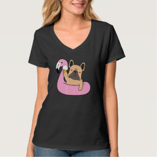 Ice Cream French Bulldog Frenchie Inner Tube T-Shirt