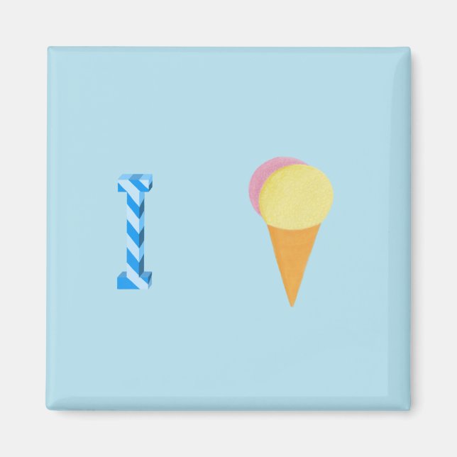 Ice Cream Fridge Magnet (Front)