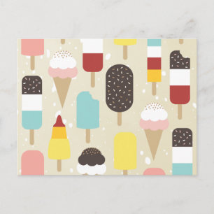 Ice Cream & Frozen Treats Postcards