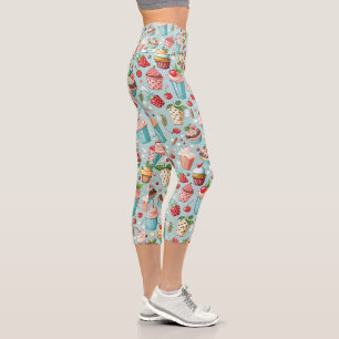 Ice Cream Fun Capri Leggings