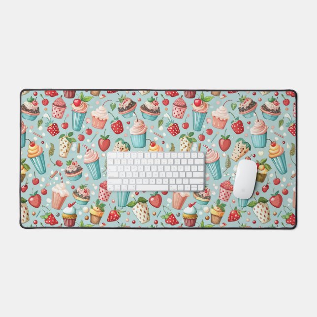 Ice Cream Fun Desk Mat (Keyboard & Mouse)
