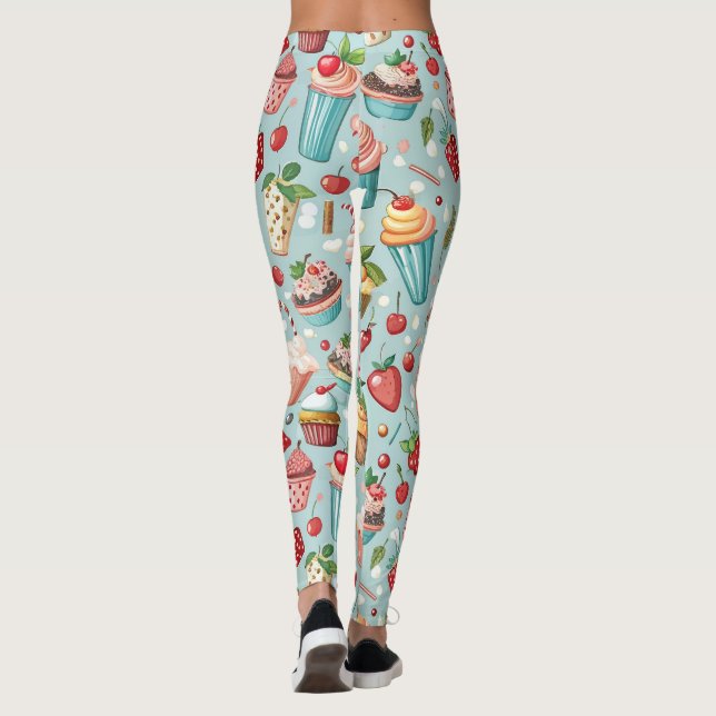 Ice Cream Fun Leggings (Back)