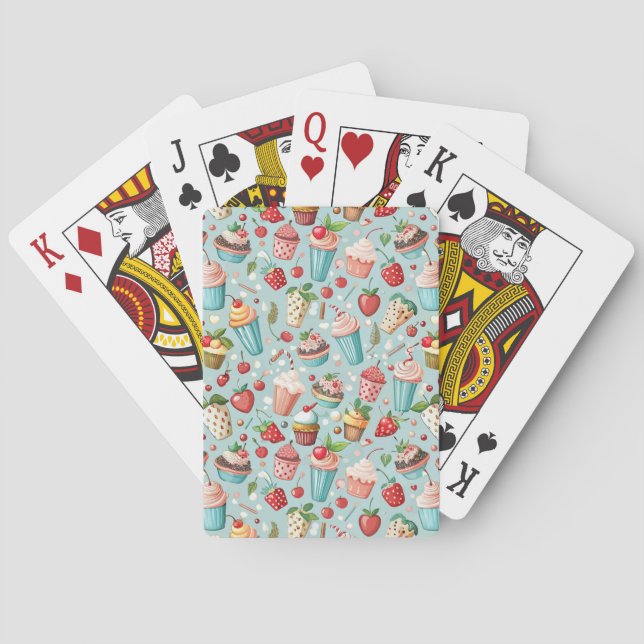 Ice Cream Fun Playing Cards (Back)