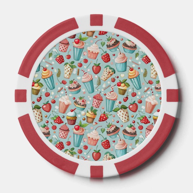 Ice Cream Fun Poker Chips (Front)