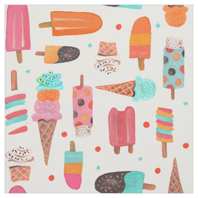 ice-cream Fun | Summer | Fabric (Swatch)