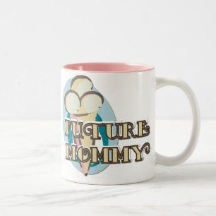 Ice Cream Future Mummy Tshirts and Gifts Two-Tone Coffee Mug