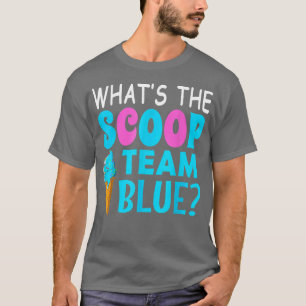 Ice Cream Gender Reveal Matching Team Blue What's  T-Shirt