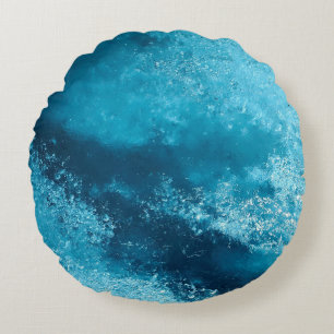 Ice cream glacier frozen cold ice round cushion