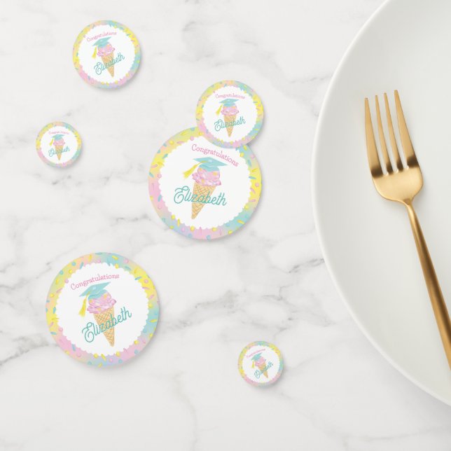 Ice Cream Graduation Party Confetti (Group)