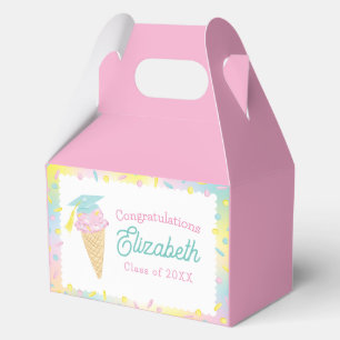 Ice Cream Graduation Party Favour Box