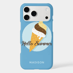 Ice Cream Hello custom name & colour phone cases