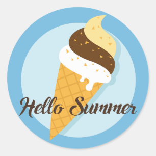 Ice Cream Hello stickers