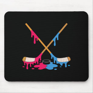 Ice Cream Hockey Drip Colorful Sprinkles Boys Yout Mouse Mat
