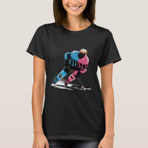 Ice Cream Hockey Player Drip Boys Kids Girls Youth T-Shirt
