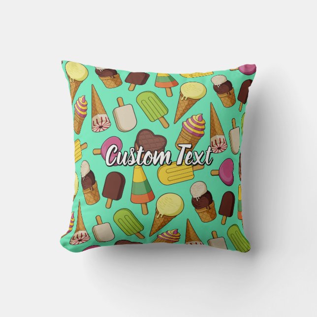 Ice Cream Icons Cushion (Front)