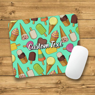 Ice Cream Icons Mouse Mat