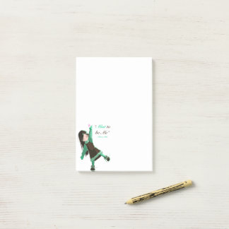 Ice cream inspirational quote sticky notes 