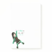 Ice cream inspirational quote sticky notes 