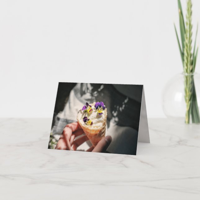 Ice cream invitation card (Front)