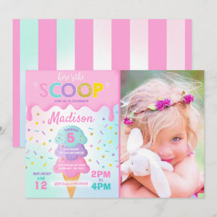 Ice Cream Invitation Ice Cream Birthday Party