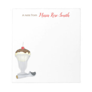 Ice Cream Invitation Notepad