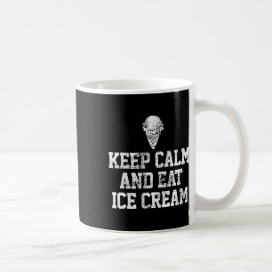 Ice Cream Keep Calm Motivational Vintage Gift Coffee Mug