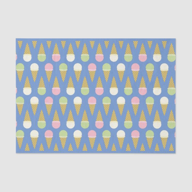Ice Cream Kid's Birthday Tissue Paper (Front)