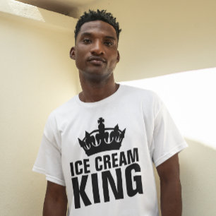 ICE CREAM KING mens dad T-SHIRT