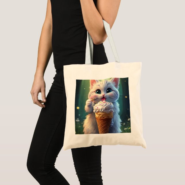 Ice cream Kitty (1): Tote Bag (Front (Product))