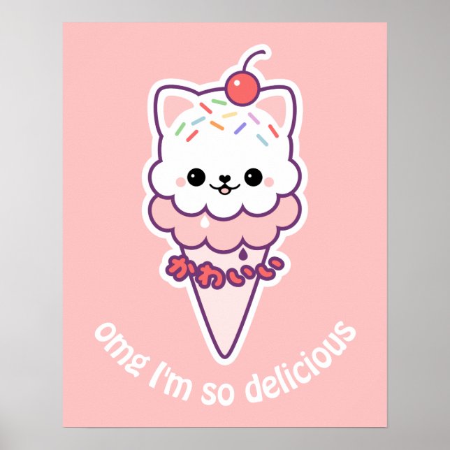 Ice Cream Kitty Poster (Front)