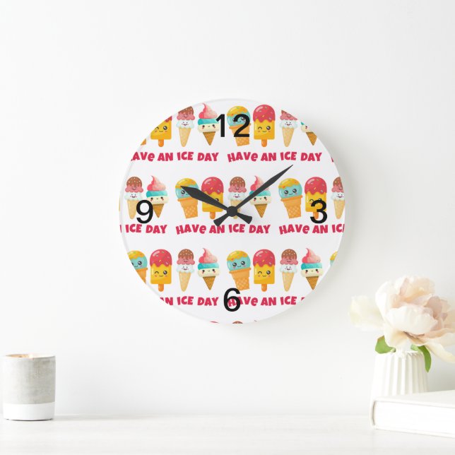ice cream large clock (Home)