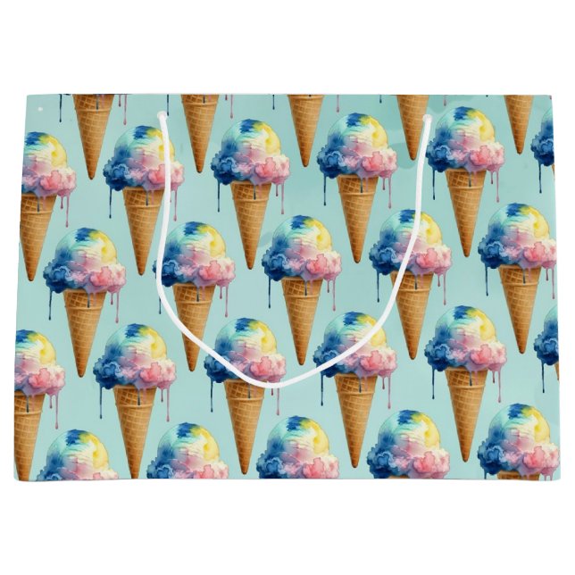 Ice Cream Large Gift Bag (Front)