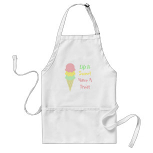 Ice Cream Life Is Sweet Standard Apron
