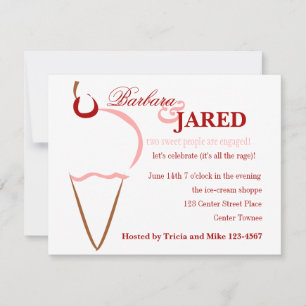 Ice Cream Lines Invitation