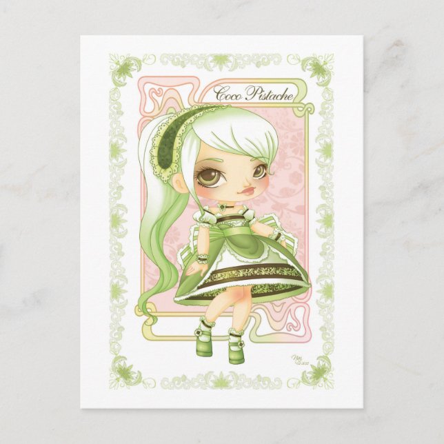 Ice Cream Lolita Coco Pistache Postcard (Front)