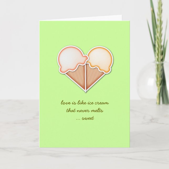 Ice Cream Love Card (Front)