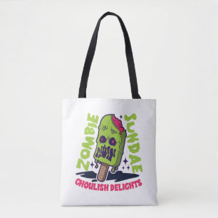 Ice Cream Lover Funny Ice I Love Ice Cream Horror Tote Bag