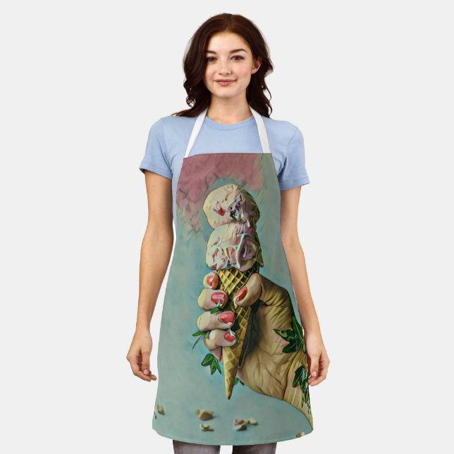 Ice cream lover gift apron (Worn)