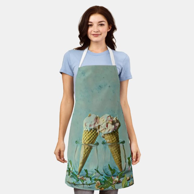 Ice cream lover gift apron (Worn)