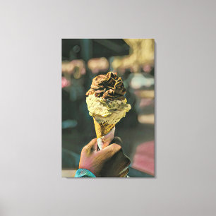 Ice cream lover gift canvas print