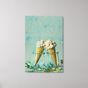 Ice cream lover gift canvas print