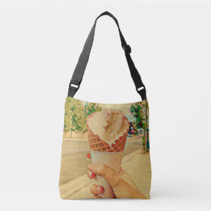 Ice cream lover gift crossbody bag