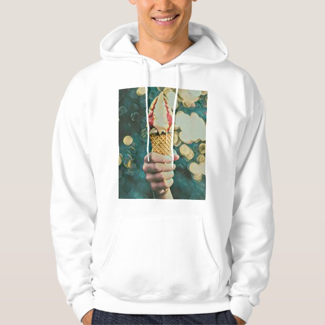 Ice cream lover gift hoodie (Front)