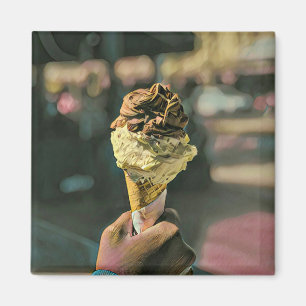 Ice cream lover gift magnet